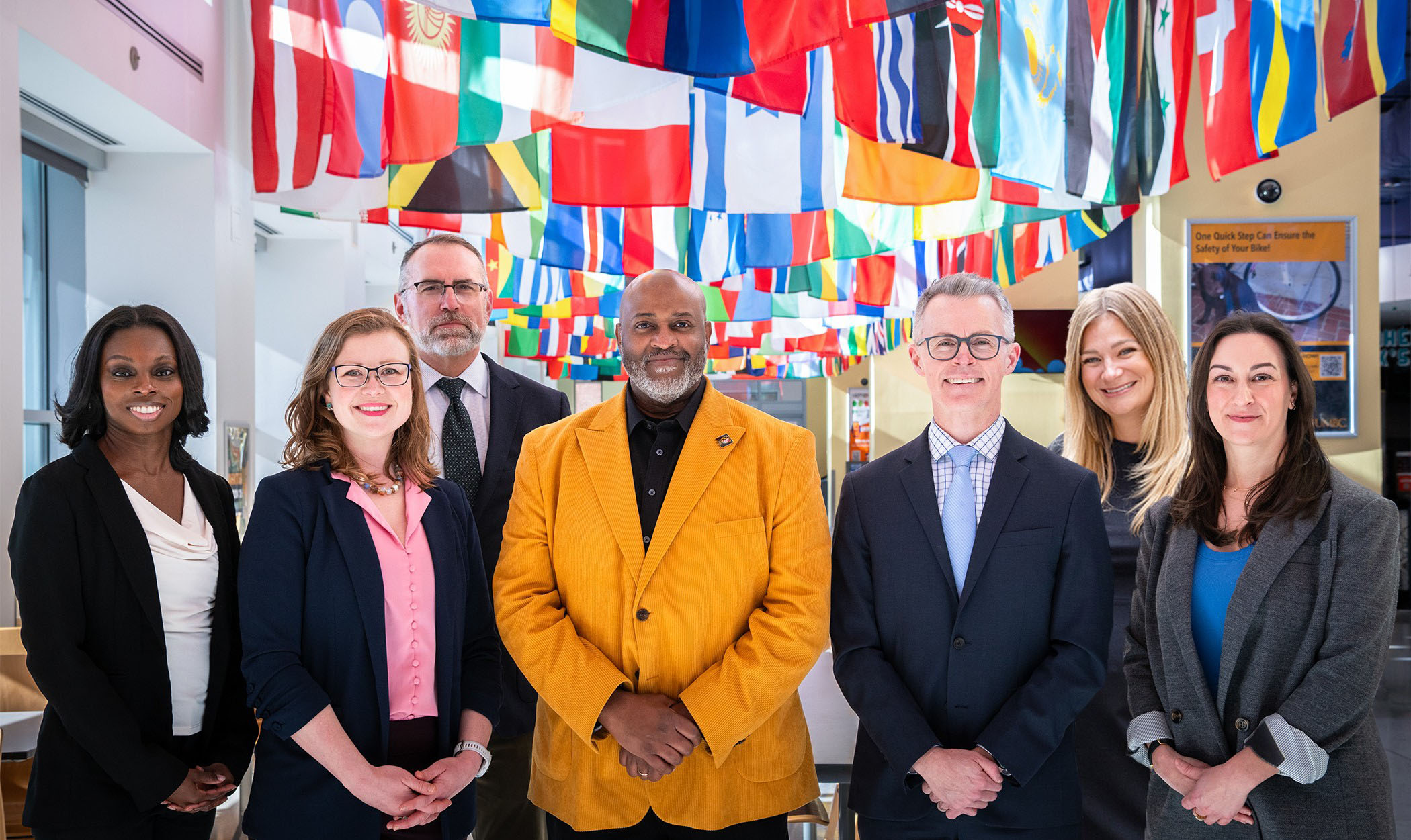 Office of General Counsel Staff Members, image taken on campus